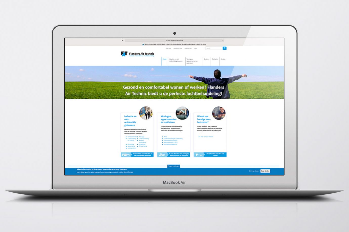Flanders Air Technic website