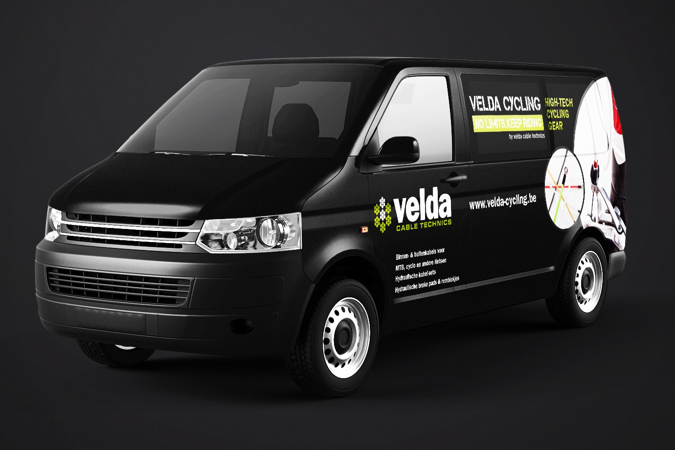 Velda belettering wagen