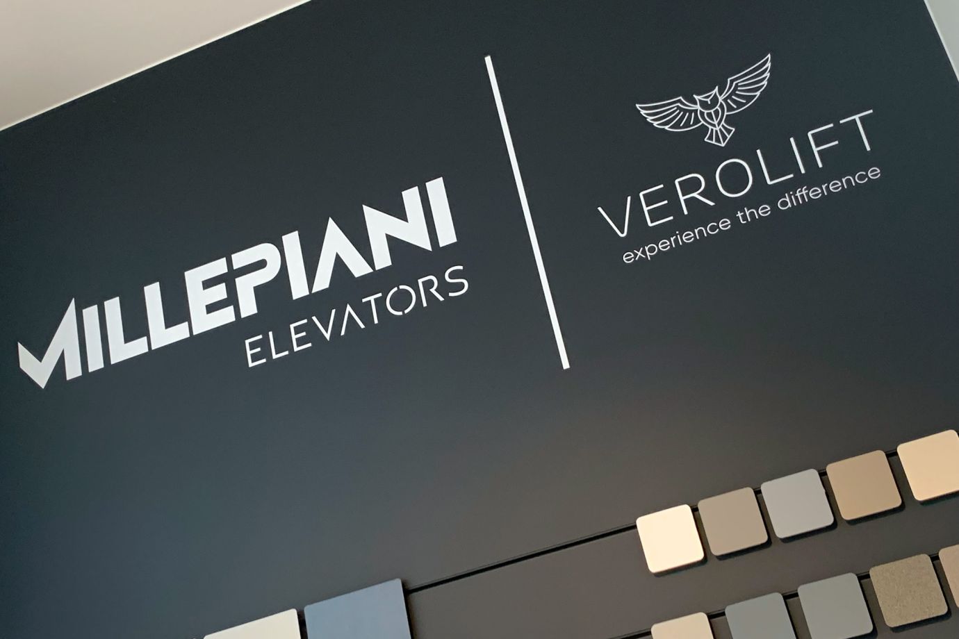 Verolift bedrukte achterwand