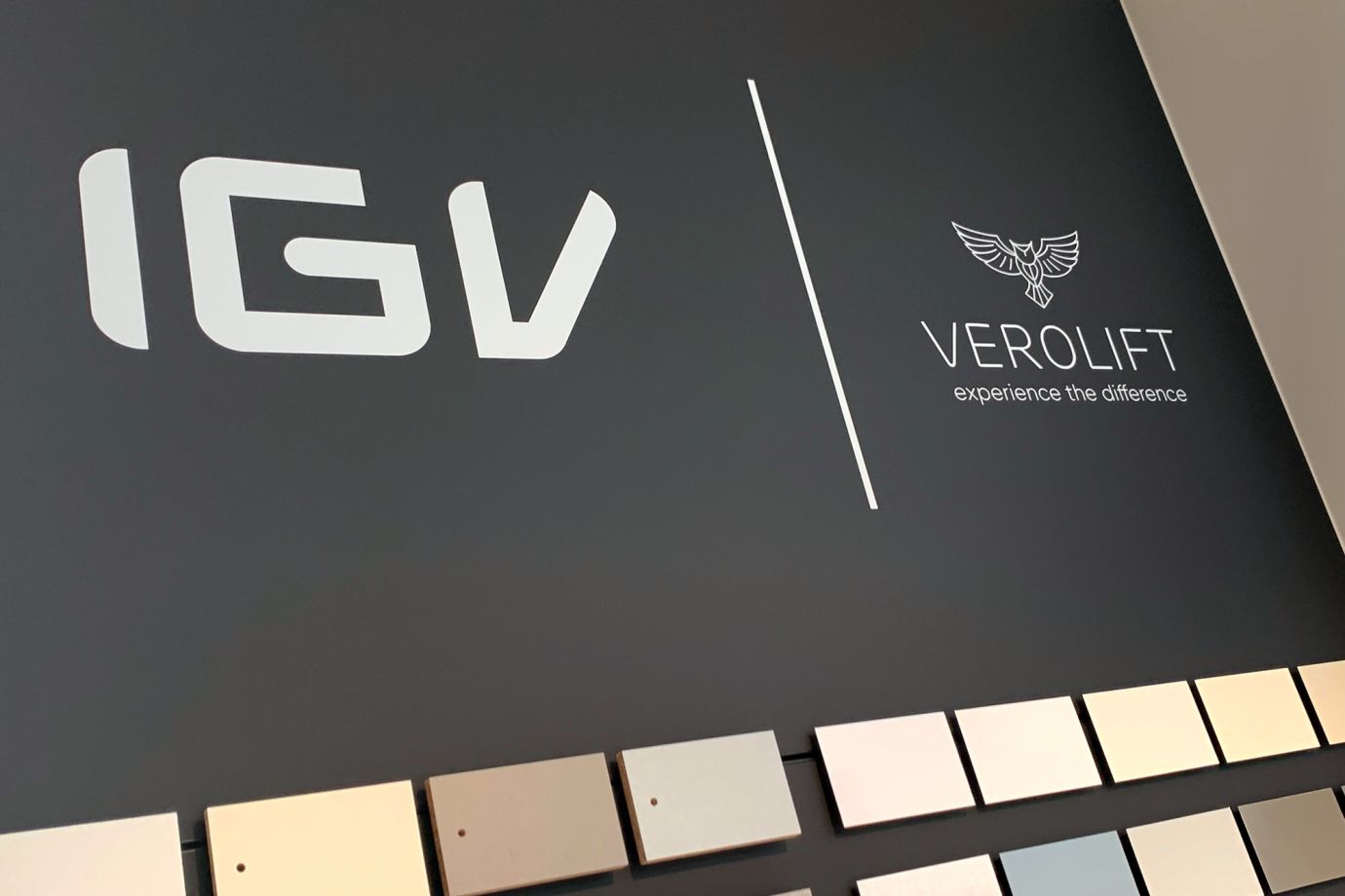 Verolift bedrukte achterwand
