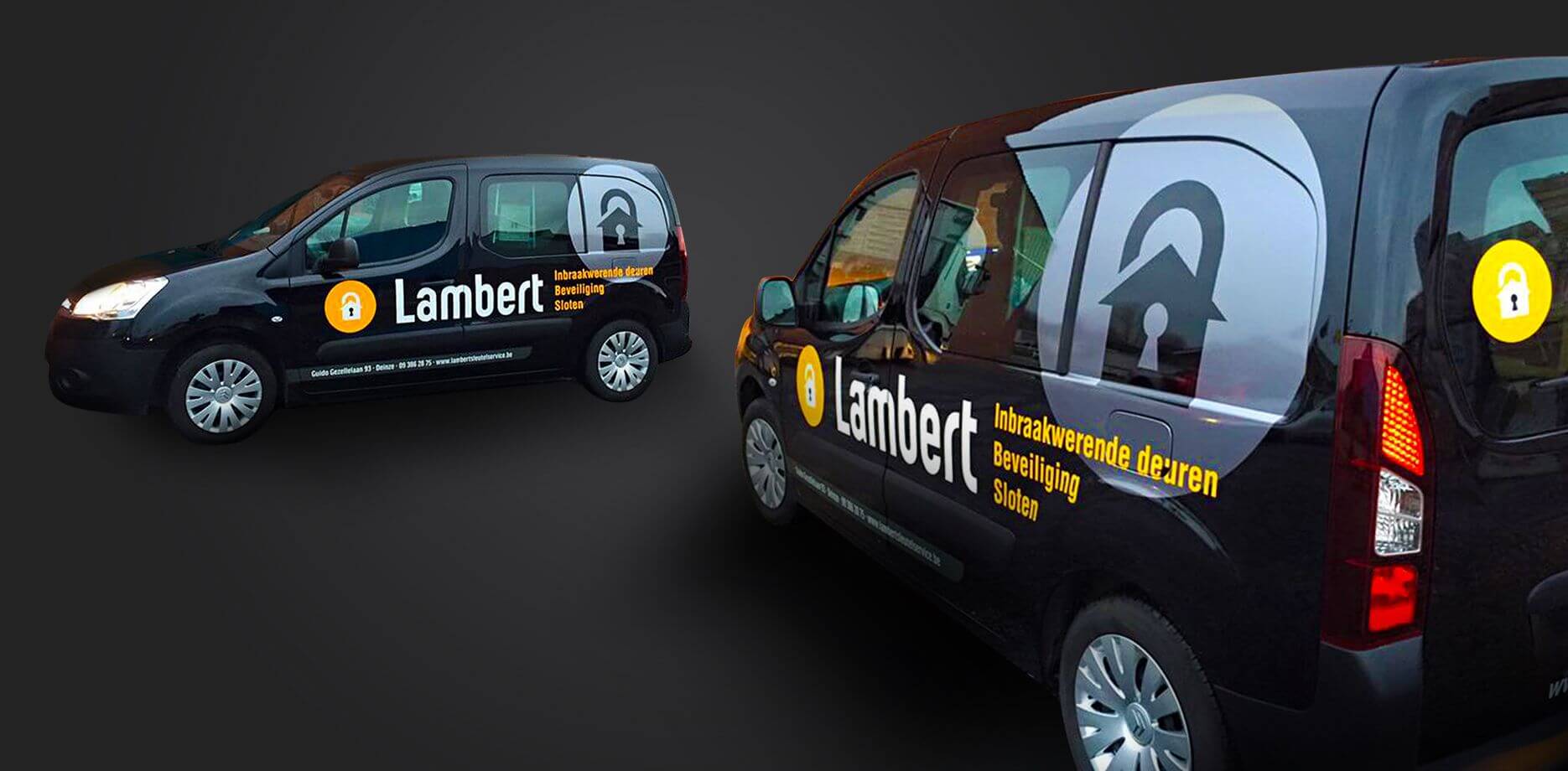 Sleutelservice Lambert voertuigbelettering
