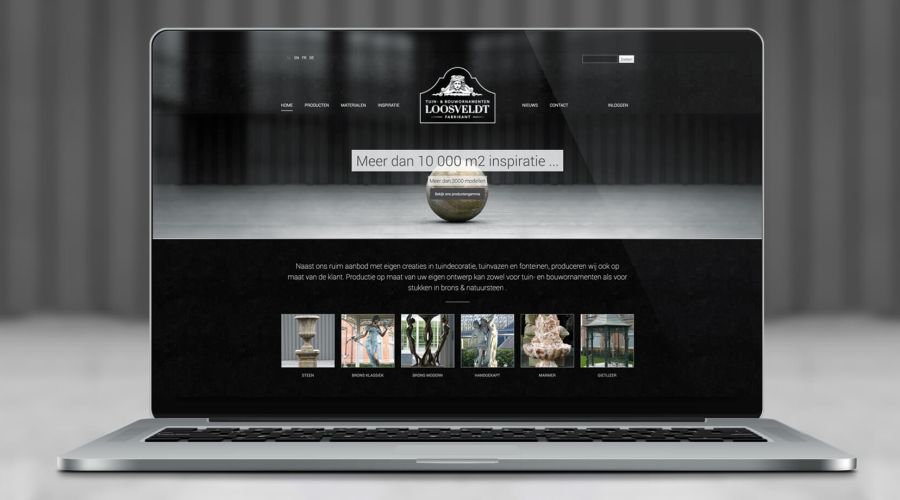 www.loosveldt.be website mockup