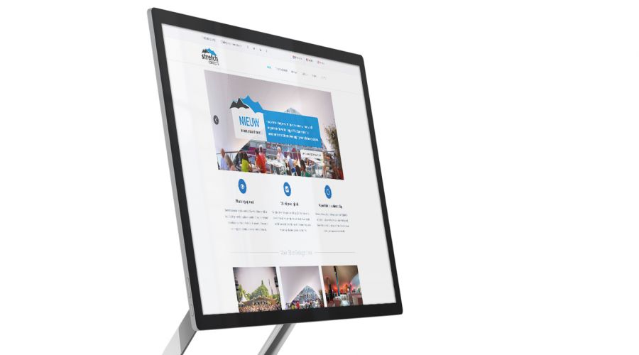 Stretch Concepts Tentverhuur Website Homepage