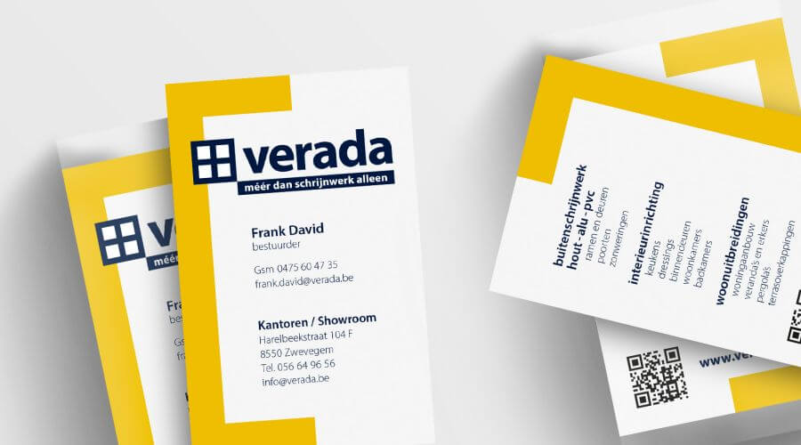 Verada visitekaartjes