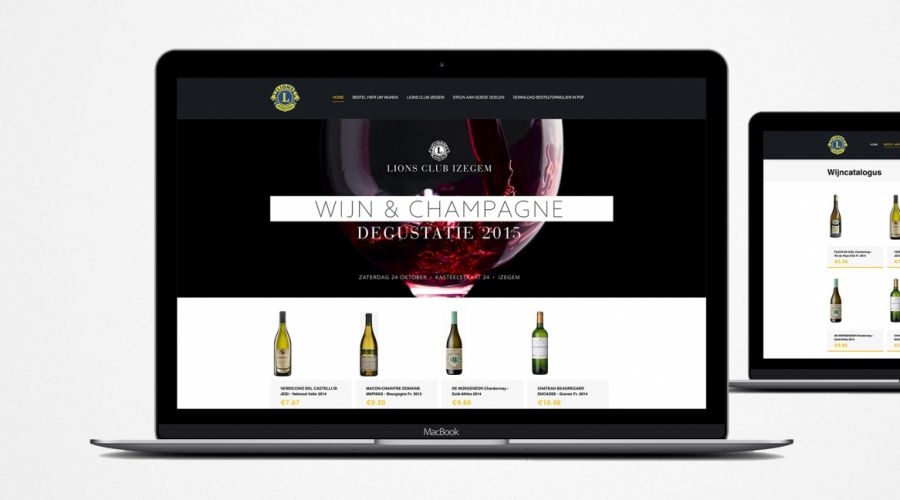 Webshop wijn Lions Club Izegem